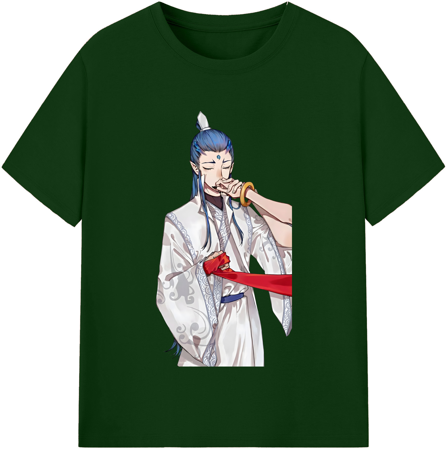（画像用） Ne Zha 2 ナタ 魔童の大暴れ 綿100％半袖Tシャツ（フロントプリント）